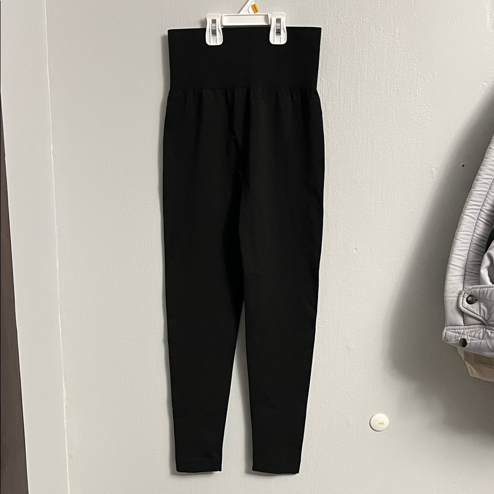 High-Waisted Tummy Control Butt Lifter Black Leggings
